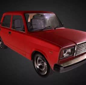 Russian Car Lada 2107 3d model