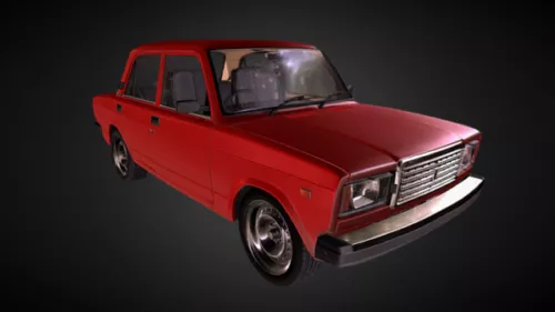 Russian Car Lada 2107 3d model Russian Car Lada 2107 3d model