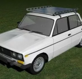 1990s Lada Car 3d model