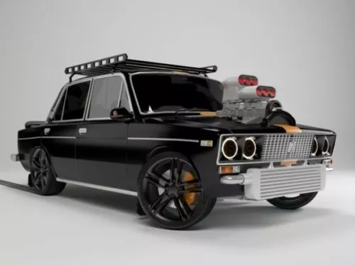 Russia Lada Vaz Car 3d model Russia Lada Vaz Car 3d model