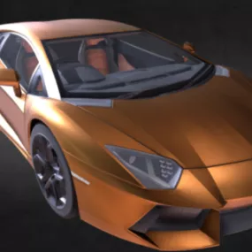 Super Car Lamborghini Aventador Lp700 3d model