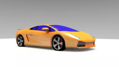 Pink Lamborghini Roadster 3d model