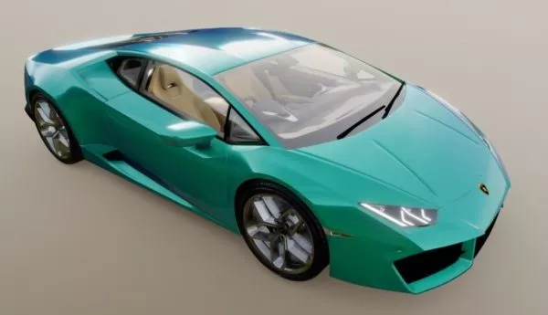 Red Lamborghini Reventon 3d model