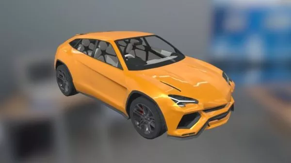 Yellow Lamborghini Urus Car 3d model Yellow Lamborghini Urus Car 3d model
