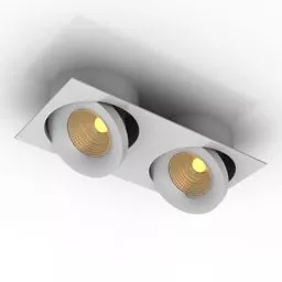 Studio Double Spot Lamp 3d model