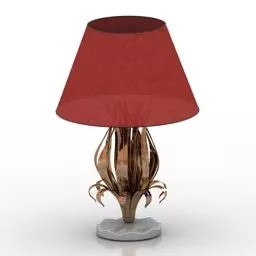 Hotel Red Desk Lamp Rh 3d model