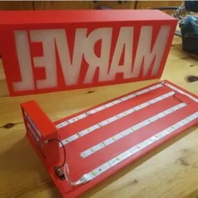 Printable Lampe Marvel 3d model