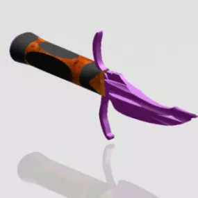 Large Fantasy Knife Weapon 3d model