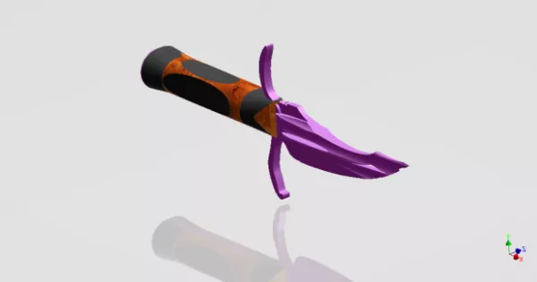 Combat Knife Ka Bar 3d model