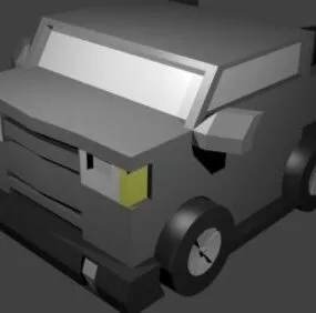 Large Truck Transport Car 3d model