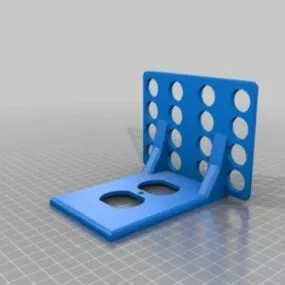Larger Duplex Outlet Shelf Printable 3d model