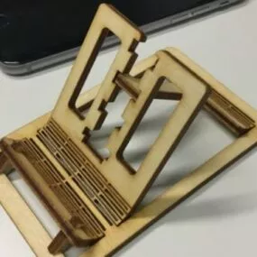 Printable Living Hinge Phone Stand 3d model