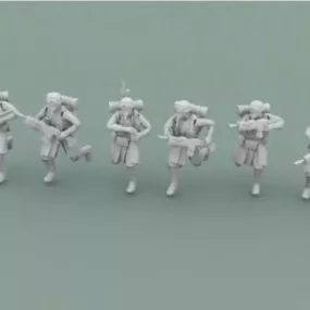 Legion Of Metal Infantry Character 3d model