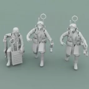 Legion Warrior Operator Character 3d model