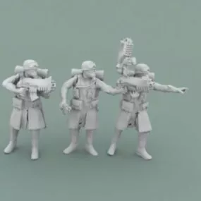 Legion Warrior Metal Squadleaders Character 3d model