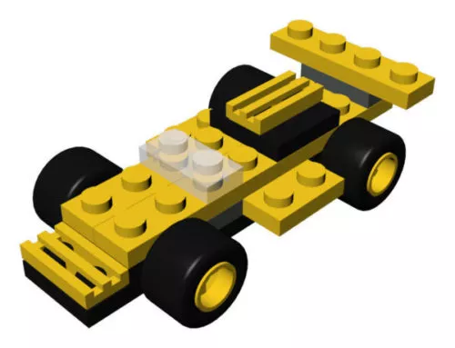 Lego Car Micro Wheels 3d model Lego Car Micro Wheels 3d model