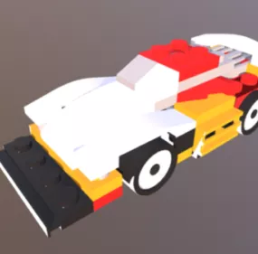 Lego Racing Car 3d model