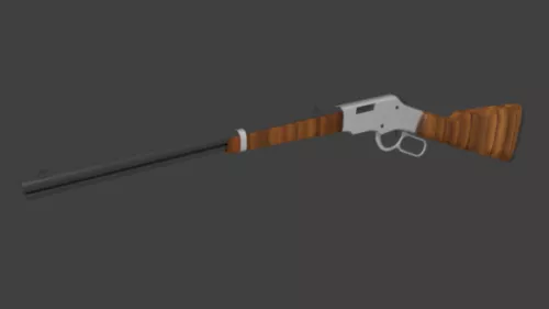 Mauser Rifle With Stand 3d model
