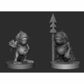 Locathah Game Character 3d model