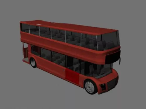 London Bus Vehicle 3d model London Bus Vehicle 3d model
