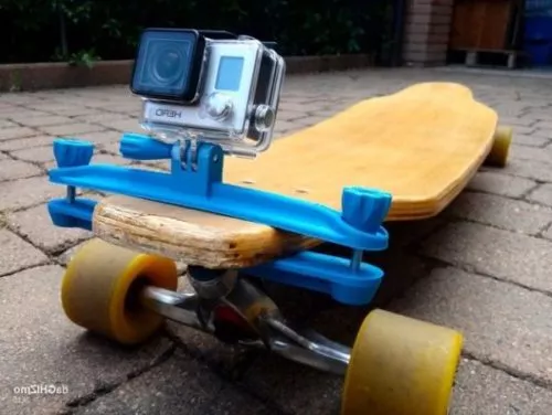 Longboard Clamp Gopro Printable 3d model Longboard Clamp Gopro Printable 3d model
