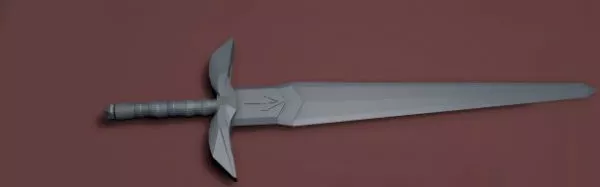 Long Sword Retro Decorative Style 3d model Long Sword Retro Decorative Style 3d model