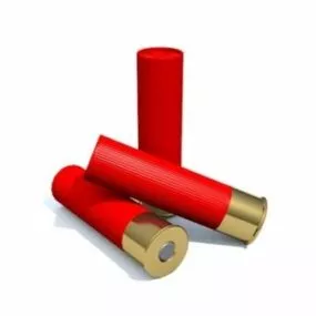 Lowpoly Gauge Shells Weapon 3d model