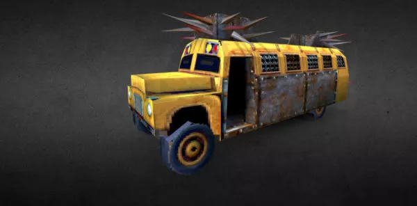 Bus Stop With Curved Canopy 3d model