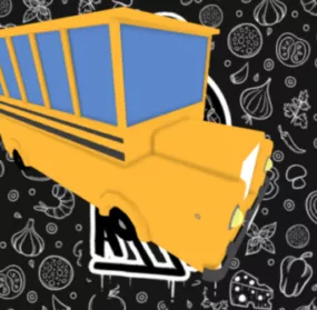 Gaming Lowpoly Bus Vehicle 3d model