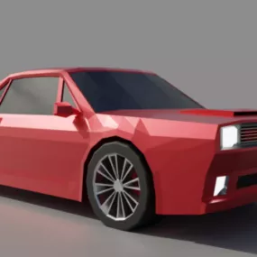 Lowpoly Gaming Car 3d model