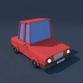 Lowpoly Family Gaming Car 3d model