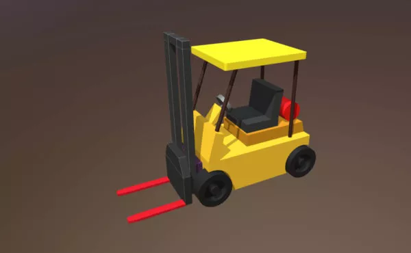 Forklift Low Poly 3d model Forklift Low Poly 3d model