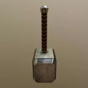 Lowpoly Thor Hammer 3d model
