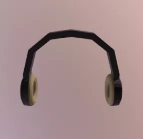 Lowpoly Headphones 3d model