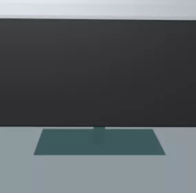Lowpoly Led Monitor For Pc 3d model