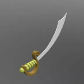 Weapon Pirate Sword 3d model