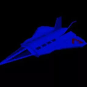 Low Poly Spaceship Aircraft 3d model