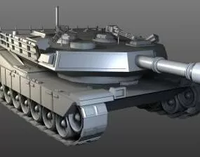 Lowpoly Army Tank Concept 3d model