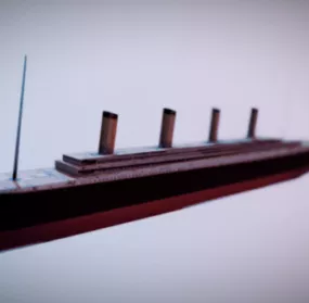 Lowpoly Titanic Ship 3d model