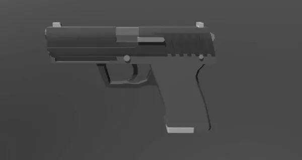 Lowpoly Usp Gun 3d model Lowpoly Usp Gun 3d model