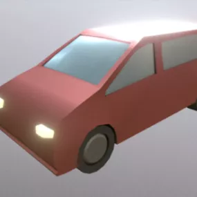 Lowpoly Van Car 3d model