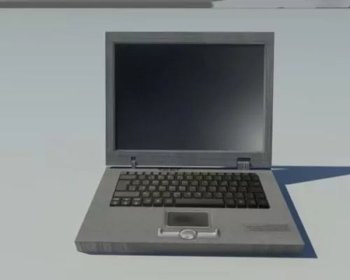 Lowpoly Old Style Laptop 3d model Lowpoly Old Style Laptop 3d model