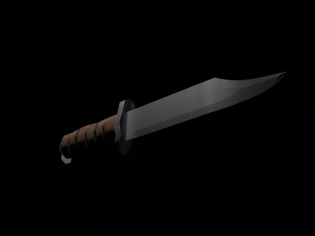 Combat Knife Set 3d model