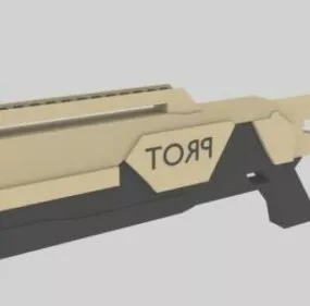 Lowpoly Rifle Weapon 3d model