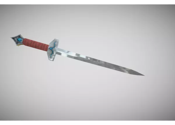 Crescent Sword Game Concept 3d model