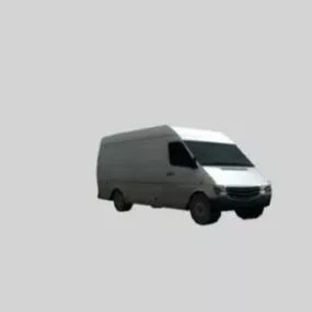 Lowpoly Van Transport 3d model