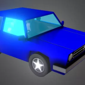Lowpoly Hatch Car 3d model