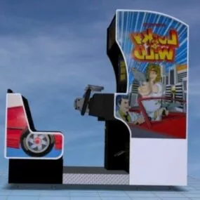 Sitdown Shooter Arcade Game Machine 3d model