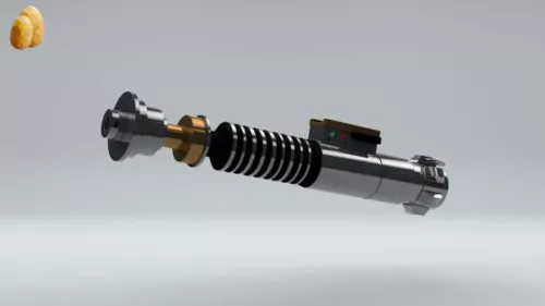 Luke Skywalker Lightsaber Sword Weapon 3d model Luke Skywalker Lightsaber Sword Weapon 3d model