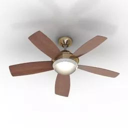 Luster Fan With Lighting 3d model